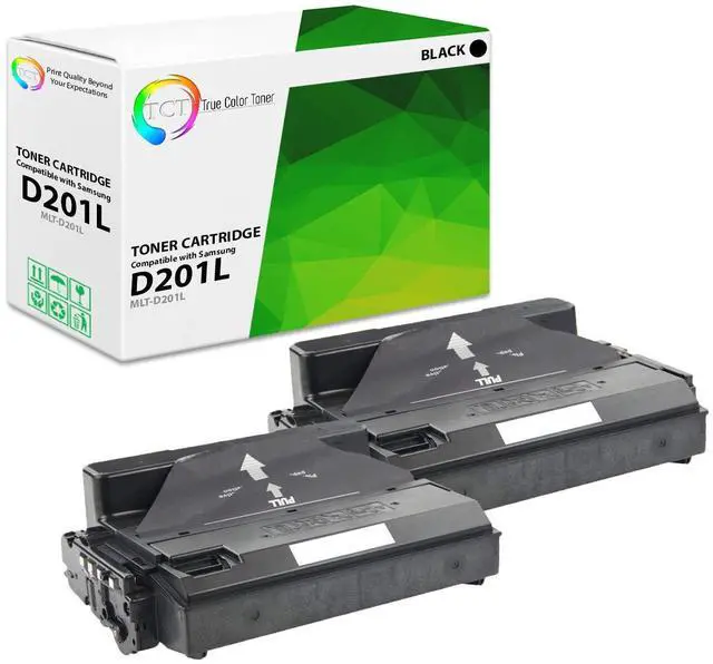 Main image of D201L Toner Cartridge 2 Pack - Compatible Replacement for Samsung MLT-D201L Black High Yield Works with Samsung ProXpress M4080FX M4030ND Printers (20,000 Pages)