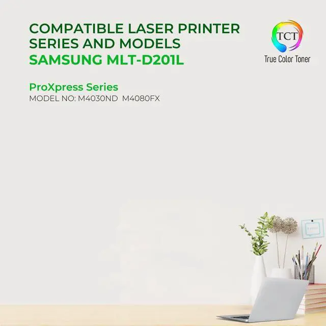 Alt view image 2 of 7 - D201L Toner Cartridge - Premium Compatible Replacement for Samsung MLT-D201L Black High Yield Works with Samsung ProXpress M4080FX M4030ND Printers (20,000 Pages)