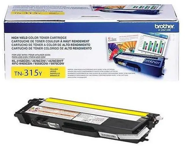 Main image of TN315Y High Yield Toner Cartridge - Yellow - Laser - 3500 - 1 Each