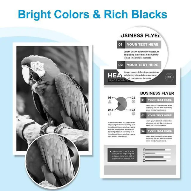 Alt view image 4 of 7 - 923e 923XL Ink Cartridges Black High Yield Replacement for HP 923 923e 923XL Ink, Compatible for HP OfficeJet Pro 8125 8135 8139 8138 8120 8122 8124 8130 8132 8134 Printers (Black, 2 Pack)