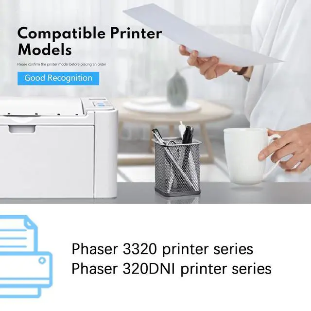 Alt view image 2 of 6 - Phaser 3320 Black High Capacity Toner Cartridge (2-Pack) - Dophe Compatible 106R02307 Toner Cartridge Replacement for Xerox Phaser 3320 3320DNI Printer