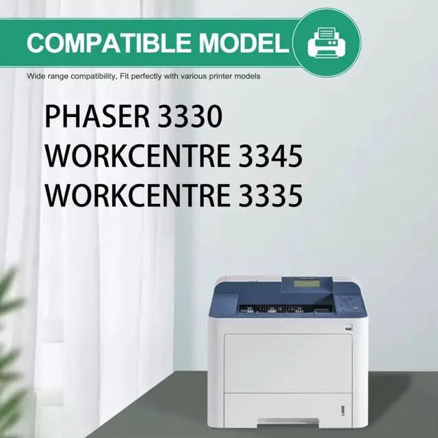 Alt view image 2 of 5 - 2 Pack Phaser 3330/WorkCentre 3335/3345 - 101R00555 Drum-Cartridge Replacement for Xerox 3330 3345 3335 Printers (Yield 30K,Black)