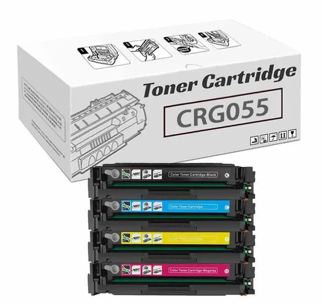 Main image of CRG055 CRG-055 Toner Cartridges Compatible for Canon ImageCLASS MF740 MF745Cdw MF741CDW MF743CDW Printers, with Chip, High Yield Black 2,300 Pages, Color 2,100 Pages One Set