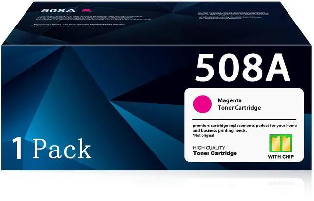 Main image of 508A Toner Cartridge Magenta (1-Pack): Compatible Replacement for HP 508X 508A Laser Jet M553 M552 553 MFP M577 Series Printer |with Chip - CF363A CF363X Ink