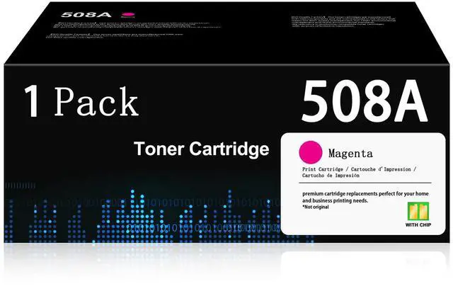 Main image of 508A Magenta Toner Cartridges with Chip: Compatible with HP 508A CF363A Laser Jet M553 M552 M577 Series Enterprise M553 M553dn M553n M553X (CF363A 508X CF363X)