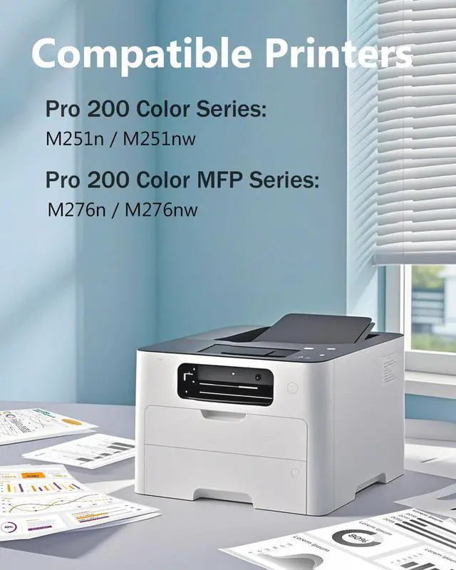 Alt view image 2 of 6 - 131X 131A High-Yield Toner Cartridges Combo Replacement for HP 131X 131A Toner Cartridges for Pro 200 Color MFP M276nw M251nw M276n M251n Printer Ink(4-Pack, Black/Cyan/Magenta/Yellow)