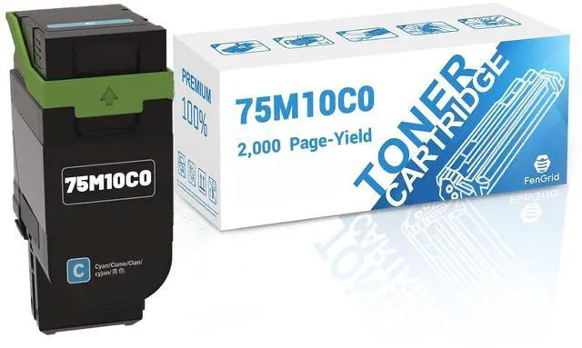 Main image of 75M10C0 Cyan CX532 Toner Cartridge, 2,000 Page-Yield | Compatible with Lexmark 75M10C0 CS531dw CS632dwe CX532adwe CX635adwe