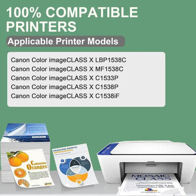 Alt view image 4 of 7 - T10 Toner Cartridge Replacement for 4563C001 Black High Yield Toner Cartridges Compatible with Canon Color imageCLASS X LBP1538C MF1538C C1533P C1538P C1538iF Printer(1-Pack,Black)