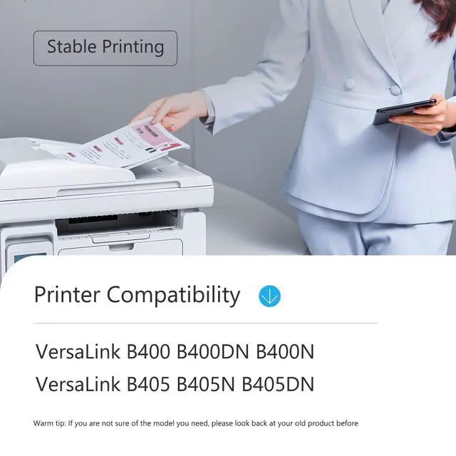 Alt view image 2 of 6 - VersaLink B400/B405 High Capacity Toner Cartridge (2-Pack, Black) - 106R03582 Toner Cartridge Replacement for Xerox VersaLink B405 B400 B405DN B400DN B400N B405N Printer