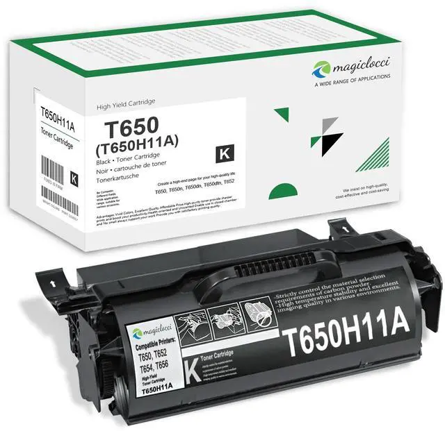 Main image of T650H11A High-Yield Toner Cartridge Black(1-Pack) Compatible Replacement for Lexmark T650H11A Toner Cartridge Work with T650n T650dn T650dtn T652n T652dn T652dtn T654dn T654dtn T656dne Printer