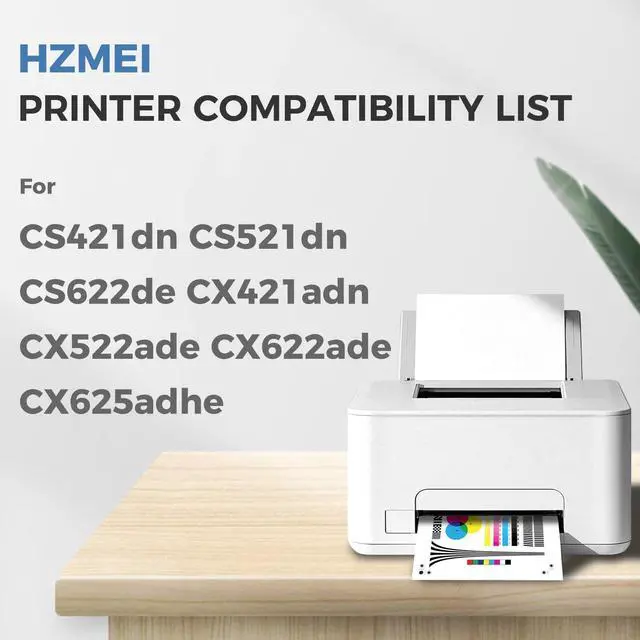 Alt view image 2 of 6 - CS622 78C10 Toner Cartridge High Yield Compatible for Lexmark 78C10K0 78C10C0 78C10M0 78C10Y0 Toner Replacement for Lexmark CS421 CS521 CS622 CX622 Series Printer