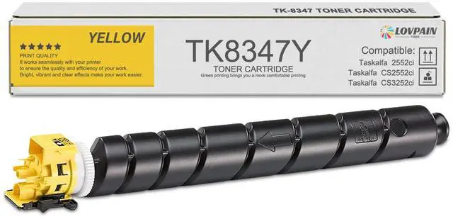 Main image of TK-8347 TK8347 Toner Cartridge (1-Pack, Yellow) - Lovn Compatible TK-8347Y Toner Cartridge (12,500 Pages) Replacement for Kyocera Copystar CS-2552ci CS-2553ci & TASKalfa 2552ci 2553ci Printer