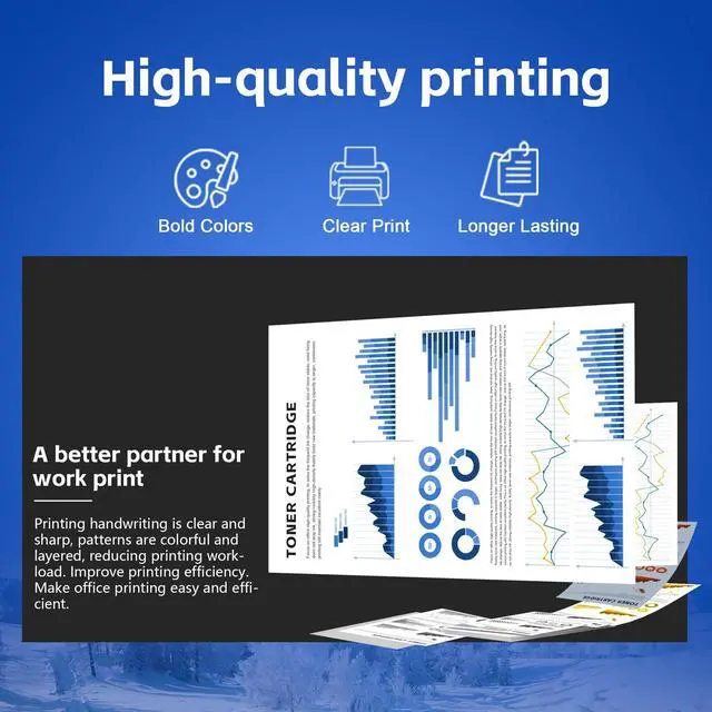 Alt view image 6 of 7 - 414A Black Toner Cartridge Replacement for HP 414A W2020A Toner Works with Color Pro M454dn M454dw M455dn, Pro MFP M479fdn M479fdw M480f Printer Toner (2 Black)