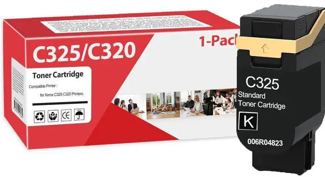 Main image of 006R04823 Toner Cartridge Compatible for C325 C320 Toner Cartridge Works for C325 C320 Color Printers (1-Black)