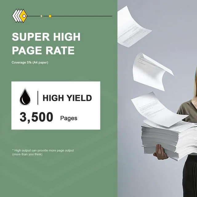 Alt view image 3 of 6 - B221H00 Black High Yield Toner Cartridge (1-Pack) - Compatible with MB2236adwe, MB2236i, MB2236adw, B2236dw Printers