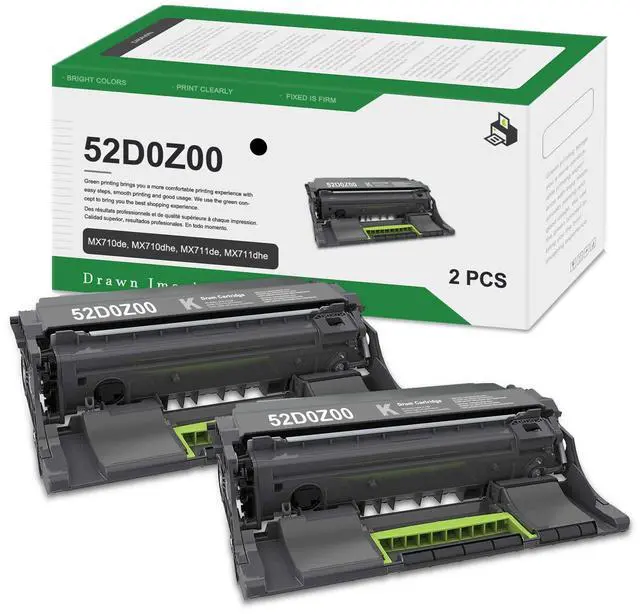 Main image of 52D0Z00 Black Imaging Unit Toner(2-Pack) Lvan Compatible 52D0Z00 High Yield Imaging Unit Replacement for Lexmark MX710de MX710dhe MX711de MX711dhe MX711dthe MX810de MX810dfe MX810dme Printer
