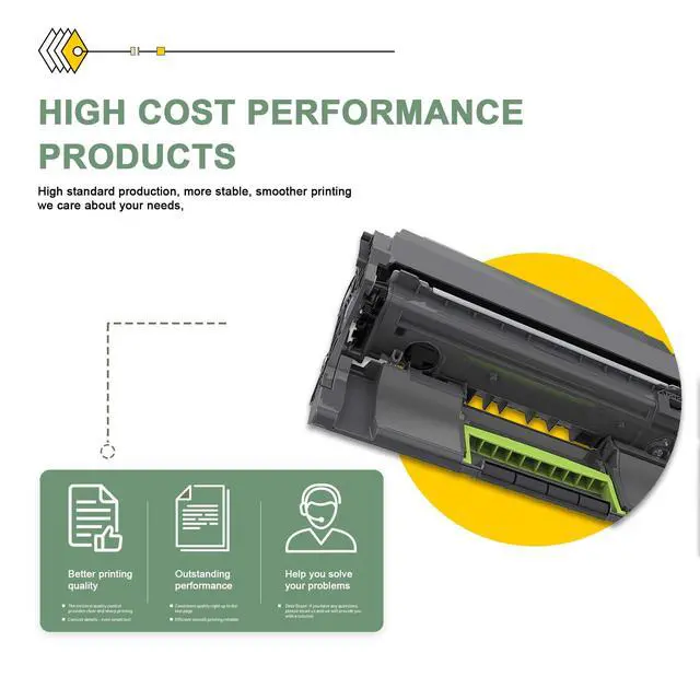 Alt view image 5 of 6 - 52D0Z00 Black Imaging Unit Toner(2-Pack) Lvan Compatible 52D0Z00 High Yield Imaging Unit Replacement for Lexmark MX710de MX710dhe MX711de MX711dhe MX711dthe MX810de MX810dfe MX810dme Printer