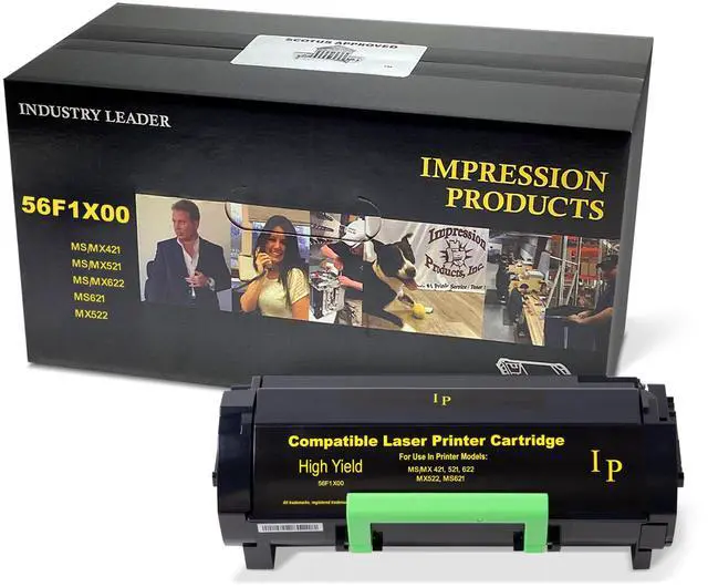Main image of Extra High-Yield Toner Cartridge 56F1X00 20,000-Page Yield Compatible with Lexmark MS421, MS521, MS621, MS622, MX421, MX521, MX522, MX622