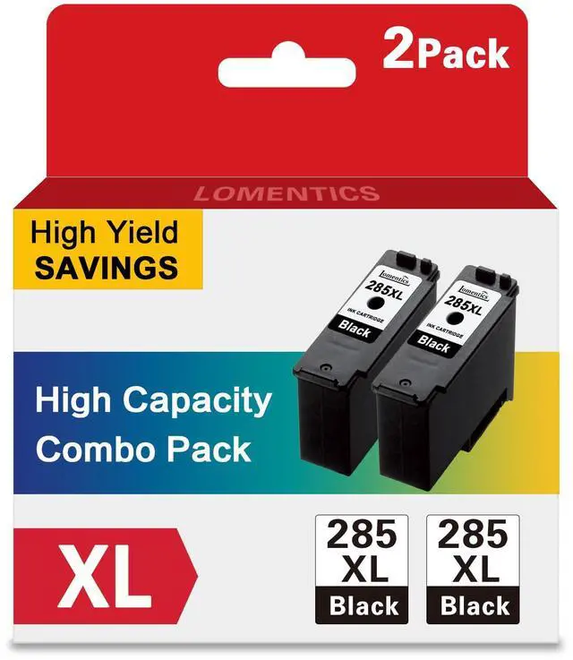 Main image of PG-285 XL Black Ink Cartridges (2-Pack, Black) - Lometic PG-285XL Ink Replacement for Canon PIXMA TS7720 and TR7820 Printer