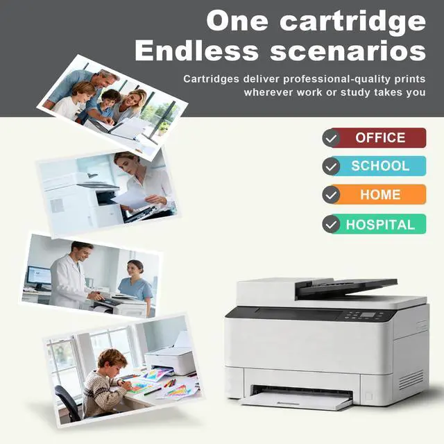 Alt view image 6 of 6 - 054H Toner Cartridge Set: 4 Pack High Yield CRG 054H Cartridges Compatible for Canon 054 054H Toner Cartridge Work with ImageCLASS MF644Cdw MF642Cdw LBP622Cdw MF641Cw Printer
