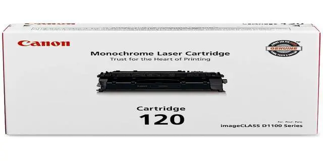 Alt view image 2 of 3 - Genuine 120 Standard Yield Black Toner Cartridge(2617B001AA), Yield 5000 Pages for Class D1100 Series, D1300,D1500 in Retail Packaging