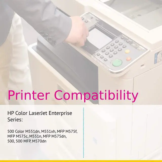 Alt view image 4 of 6 - CS Replacement Toner Cartridge Compatible with HP M570dn CE400A Black Color PRO 500 M570 M570DN M570DW Printer M551DN M551N M551XH Color Flow M575C 2 Set