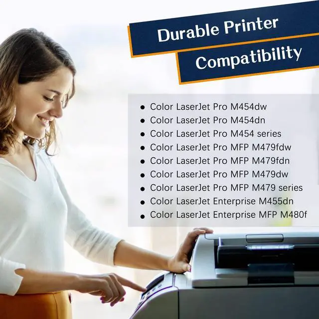 Alt view image 3 of 7 - Compatible Toner Cartridge Replacement for HP 414X, Cyan, Magenta, Yellow, Black, 4 Pack