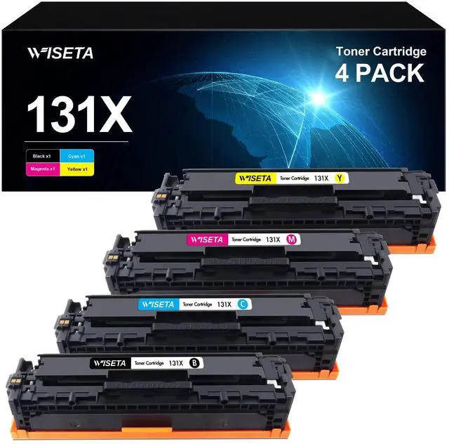Main image of 131X 131A Toner M251nw Toner Compatible Cartridge Replacement for HP 131X CF210X 131A Toner Cartridge 4 Pack Compatible with HP Pro 200 Color M251nw M251n, Pro 200 Color MFP M276nw M276n Printer 1