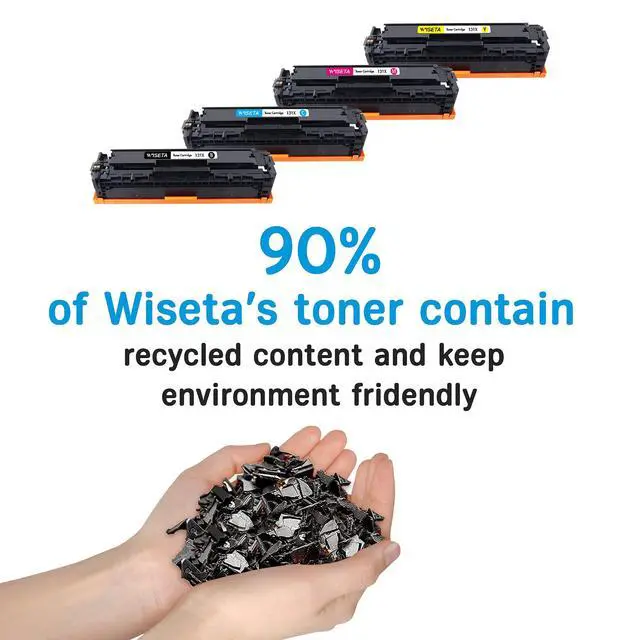 Alt view image 5 of 7 - 131X 131A Toner M251nw Toner Compatible Cartridge Replacement for HP 131X CF210X 131A Toner Cartridge 4 Pack Compatible with HP Pro 200 Color M251nw M251n, Pro 200 Color MFP M276nw M276n Printer 1
