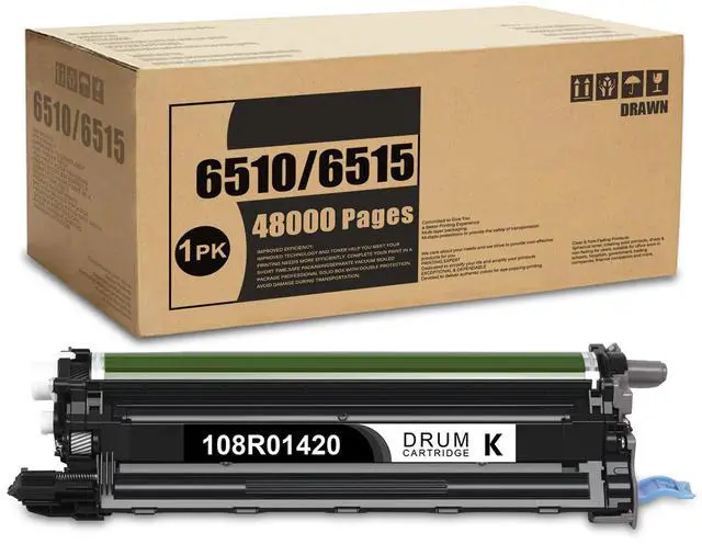 Main image of 6510/6515 Black Drum Unit 1 Pack 108R01420 Drum Cartridge Replacement for Xerox Phaser 6510DNM 6510DN 6510DNI 6510N WorkCentre 6515DNI 6515DNM 6515DN 6515N Printer