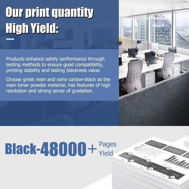 Alt view image 3 of 5 - 6510/6515 Black Drum Unit 1 Pack 108R01420 Drum Cartridge Replacement for Xerox Phaser 6510DNM 6510DN 6510DNI 6510N WorkCentre 6515DNI 6515DNM 6515DN 6515N Printer