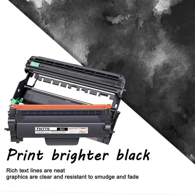 Alt view image 5 of 7 - 2 Pack Extra High Yield TN770 Toner Cartridge & 1 Pack DR730 Drum Unit Compatible TN770 DR730 Replacement for Brother DCP-L2550DW MFC-L2710DW L2750DW HL-L2350DW L2370DW L2390DW L2395DW Printer