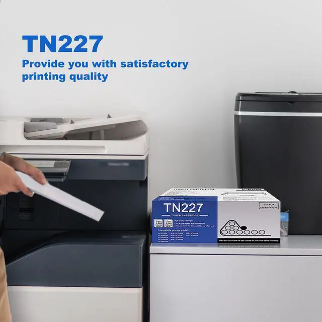 Alt view image 6 of 6 - 5 Pack TN227 BK/C/M/Y Toner Cartridge High Yield Compatible TN227 Replacement for Brother MFC-L3770CDW L3710CW L3750CDW HL-3210CW 3270CDW 3290CDW DCP-L3510CDW L3550CDW Printer