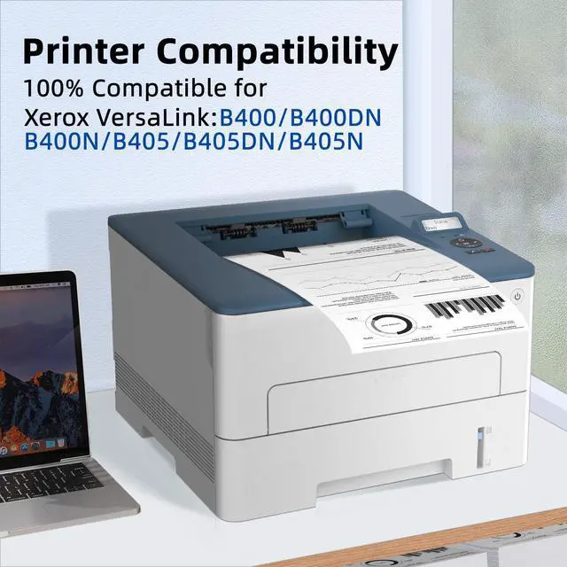 Alt view image 2 of 7 - 4 Pack Versalink B405 B400 106R03584 Toner Replacement for Xerox VersaLink B400 B400N B400DN B405 B405DN High Capacity 24,600 Pages