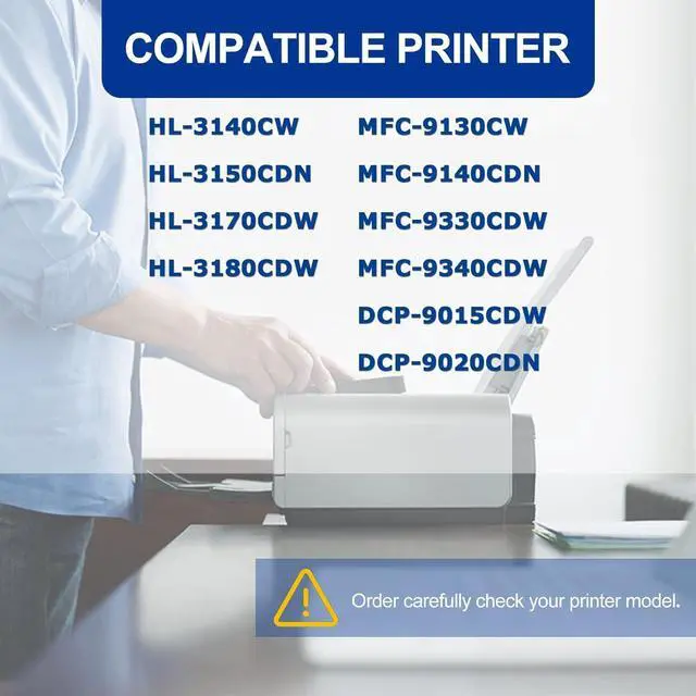 Alt view image 2 of 6 - 4 Pack TN221 BK/C/M/Y Toner Cartridge High Yield Compatible Replacement for Brother HL-3140CW 3150CDN 3170CDW MFC-9130CW 9140CDN 9340CDW DCP-9015CDW 9020CDN Printer