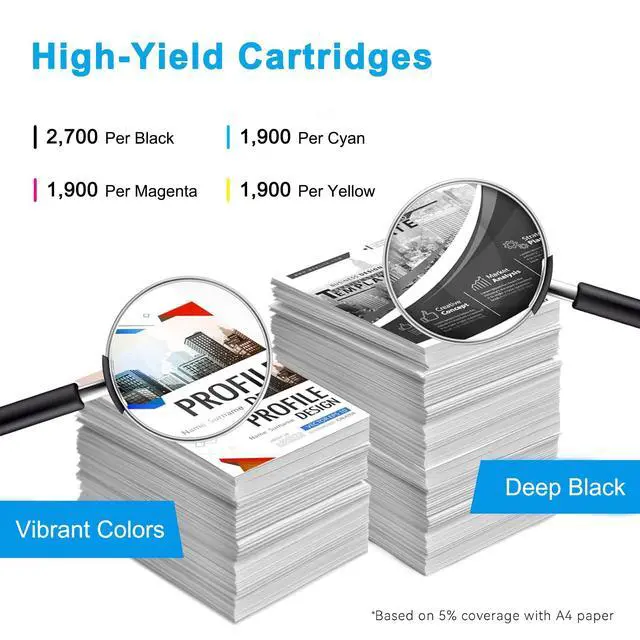 Alt view image 3 of 6 - 125A Toner Cartridge 4 Pack | Toner Cartridge Replacement for HP 125A Compatible with HP Color CM1312 MFP CM1312nfi CP1515n CP1518ni CP1215 CP1515n Series | CB540A