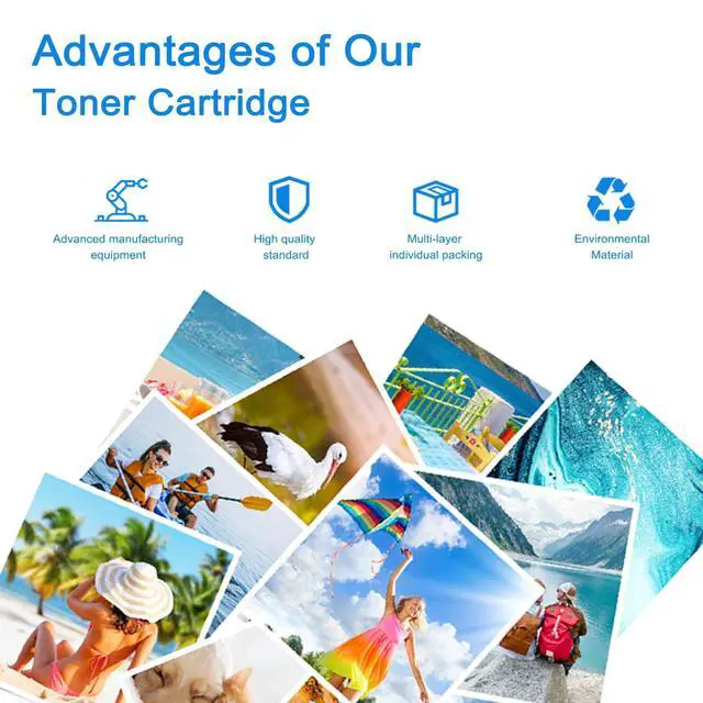 Alt view image 6 of 6 - 410X Toner Cartridges 5 Pack High Yield (with Chip) Compatible Replacement for HP 410A 410X for Color Laserjet Pro MFP M477fdw M477fdn M477fnw Pro M452dn M452nw M452dw Printer Toner (BCMY)