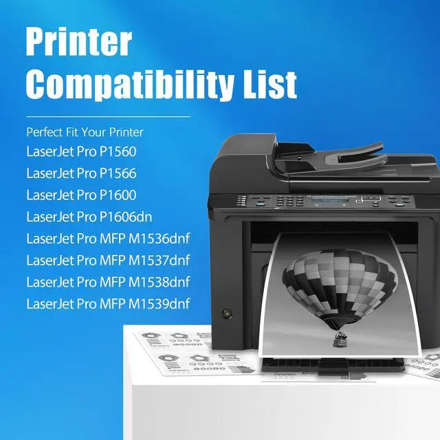 Alt view image 2 of 6 - 78A Toner Cartridge 2-Pack Replacement for HP 78A Black Toner Cartridge LaserJet Pro P1560 P1566 P1600 P1606dn MFP M1536dnf M1537dnf M1538dnf M1539dnf Printers (CE278A Toner Cartridge)