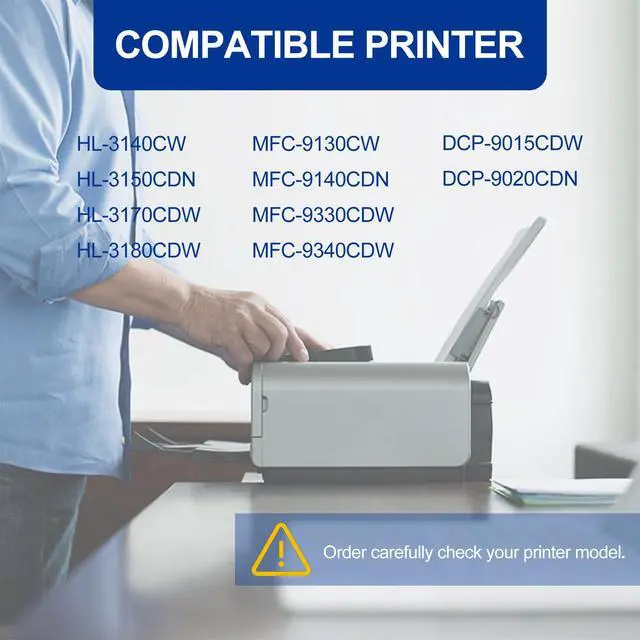 Alt view image 2 of 5 - 4 Pack TN221 BK/C/M/Y Toner Cartridge, Compatible for Brother TN221 TN-221 Toner Replacement for HL-3140CW 3150CDN 3170CDW 3180CDW MFC-9130CW 9140CDN 9330CDW 9340CDW DCP-9015CDW 9020CDN Printer