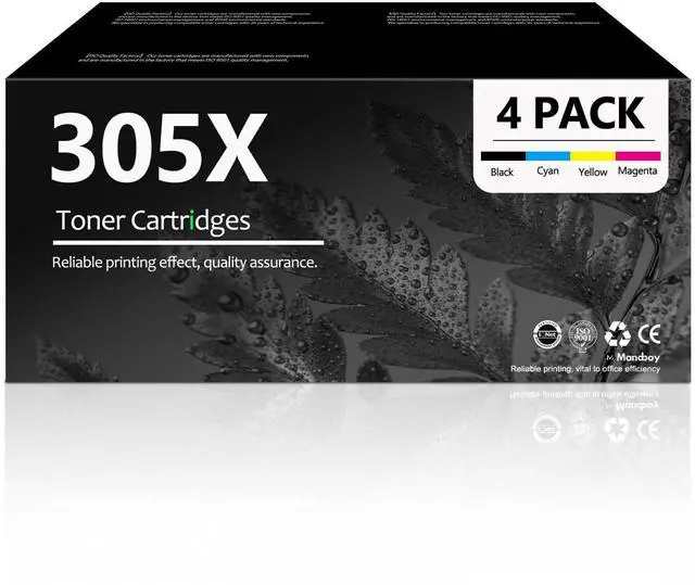 Main image of 305X Toner Cartridges 4 Pack (with Chip) Compatible Replacement for HP 312A 312X for Color Laser Pro 300 M351 M375nw Pro 400 M451nw M451dn M451dw M475dw M475dn Printer Ink (B/C/M/Y)