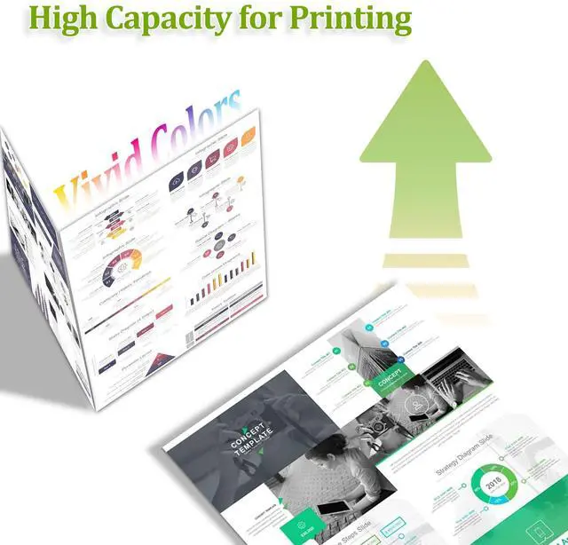 Alt view image 4 of 6 - 212X Toner Cartridge (with Chip) 4 Pack 212X High Yield Ink Cartridge Replacement for HP 212X W2120X Color Enterprise M554dn M555dn M555x Color Enterprise Flow MFP M578c M578z Printers