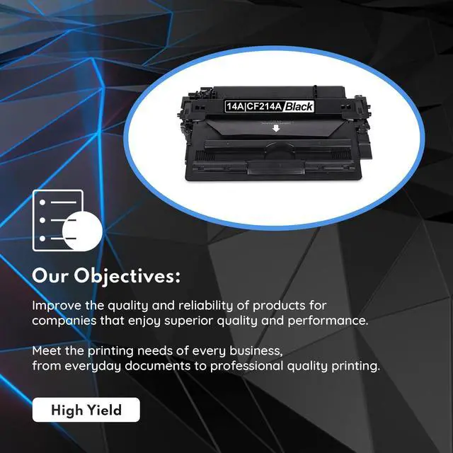 Alt view image 2 of 7 - 14A Black Toner Cartridge 2-Pack with Chip: Replacement for HP 14A Toner Cartridge CF214A 14X CF214X Works with Laser Enterprise M712 M712n M712xh M712dn M725 M725x M725f M725z M725dn Series Printer