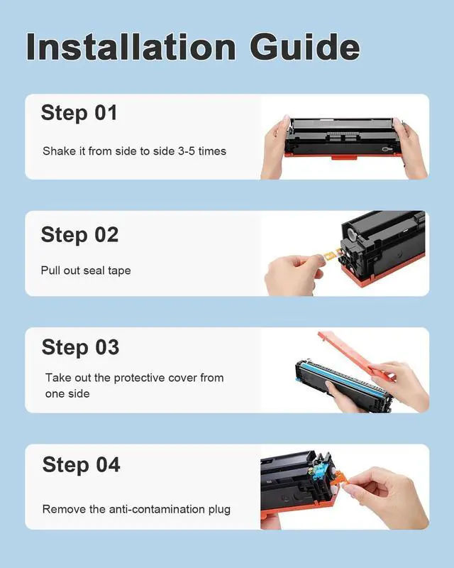 Alt view image 6 of 7 - GPR48 High-Yield Black Toner Cartridge 2-Pack Replacement for Canon GPR-48 Toner Cartridge for imageRUNNER Advance 400 400i 400i F500 500i 500iF 500iFG Printer