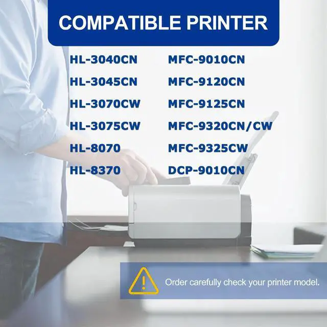 Alt view image 2 of 5 - 4 PK TN210 TN-210 Toner Cartridge BK/C/M/Y High-Yield Compatible, TN210, Replacement for Brother HL-3040CN HL-3045CN HL-3070CW HL-3075CW HL-8070 HL-8370 MFC-9010CN MFC-9120CN DCP-9010CN Printer