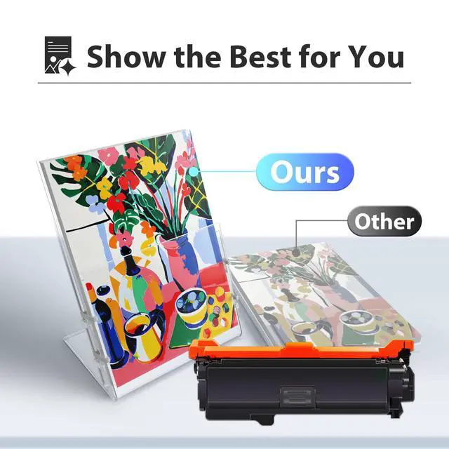 Alt view image 4 of 7 - 507A Toner Cartridge 4 Pack Replacement for HP 507A CE400A CE401A CE402A CE403A for Pro 500 Color MFP M570dn Enterprise 500 Color M575c M575dn M575f M551dn M551n M551xh Printer (507A 4-Pack with Chip)