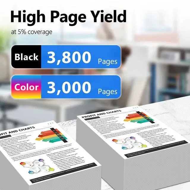 Alt view image 3 of 7 - High Yield 202X Toner Cartridges 4 Pack (BK/C/Y/M) Replacement for HP 202X CF500X CF501X CF502X CF503X Works for Color Laserjet Pro MFP M281fdw M281cdw M254dw M281fdn M254dn M281 fdw M254 Printer
