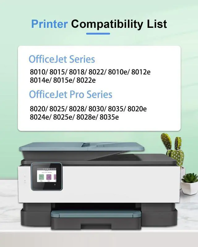 Alt view image 2 of 6 - 910XL Ink Cartridges Combo Pack (5-Pack, 2Black/1Cyan/1Magenta/1Yellow) Replacement for HP 910XL 910 Ink Cartridges Combo Pack OfficeJet Pro 8025e 8015e 8022e 8028e 8025 8035 Printer