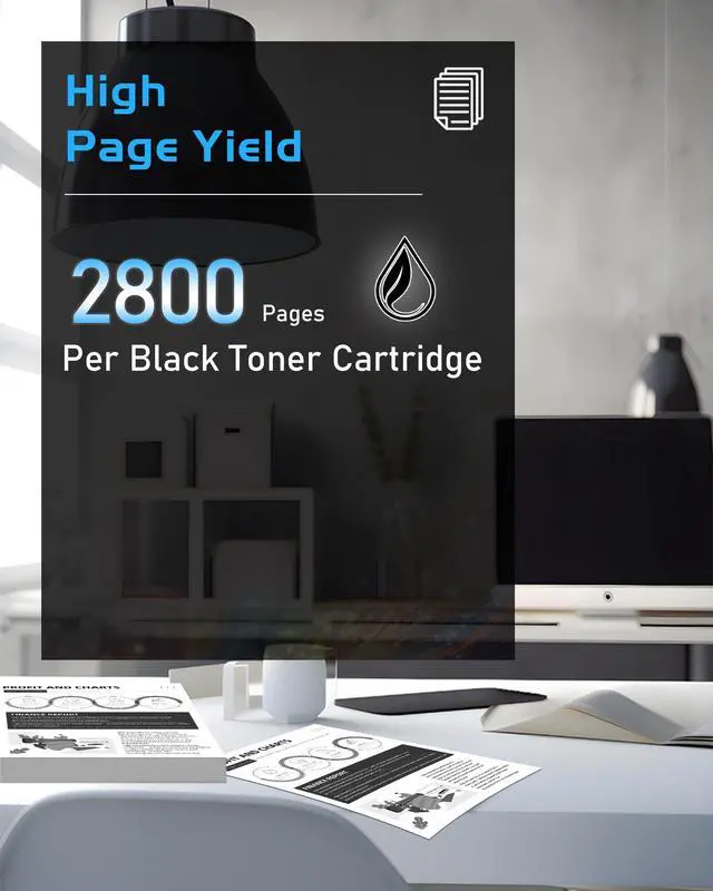 Alt view image 3 of 7 - 78A Toner Cartridges Black High Yield Replacement for HP78A 78A CE278A Toner Compatible with P1606DN M1536 MFP M1536DNF P1560 P1566 P1606 Printer Ink CE278A Toner (4 Black)
