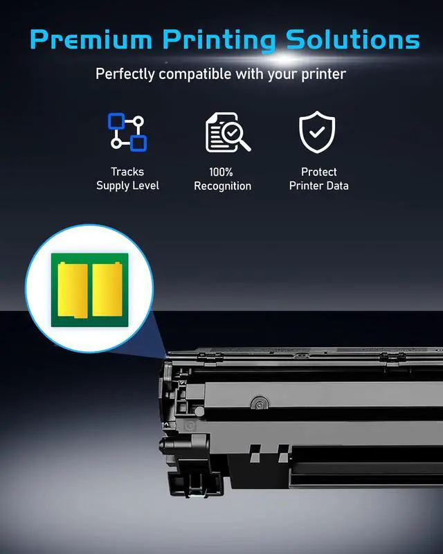 Alt view image 4 of 7 - 78A Toner Cartridges Black High Yield Replacement for HP78A 78A CE278A Toner Compatible with P1606DN M1536 MFP M1536DNF P1560 P1566 P1606 Printer Ink CE278A Toner (4 Black)