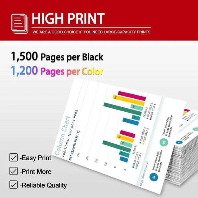 Alt view image 3 of 7 - 054 Toner Cartridge Set Replacement for Canon 054 054H CRG-054 for Color imageCLASS MF644Cdw MF642Cdw LBP622Cdw MF641Cw Printer 4 Pack High Yield Ink (Black Cyan Yellow Magenta)